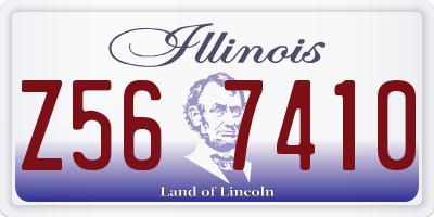 IL license plate Z567410