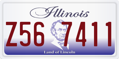 IL license plate Z567411