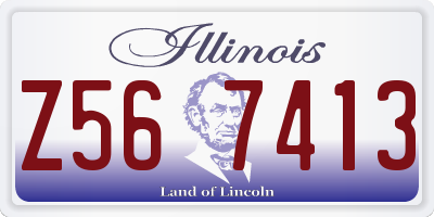 IL license plate Z567413