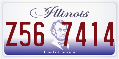 IL license plate Z567414