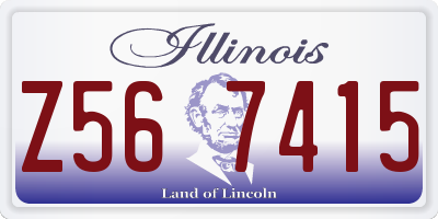 IL license plate Z567415