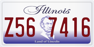 IL license plate Z567416