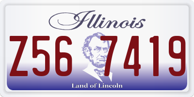 IL license plate Z567419