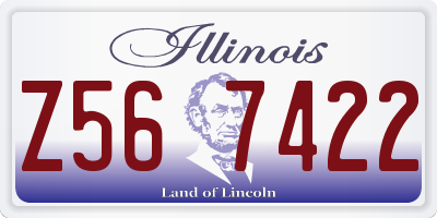 IL license plate Z567422