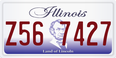 IL license plate Z567427