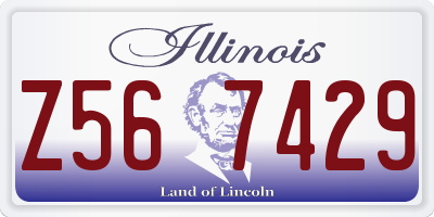 IL license plate Z567429