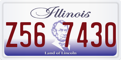 IL license plate Z567430