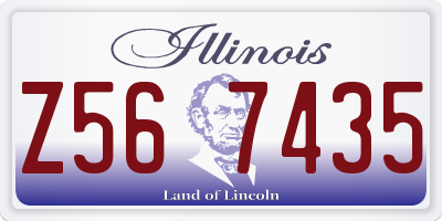 IL license plate Z567435