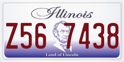 IL license plate Z567438