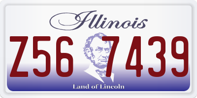 IL license plate Z567439