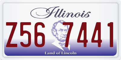 IL license plate Z567441