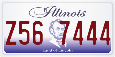 IL license plate Z567444