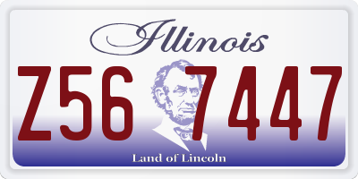IL license plate Z567447