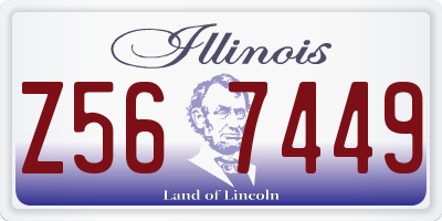 IL license plate Z567449