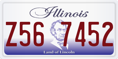 IL license plate Z567452