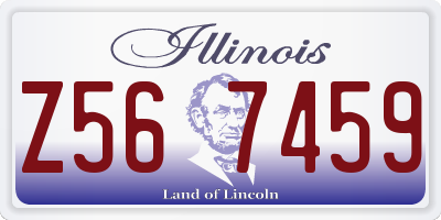 IL license plate Z567459
