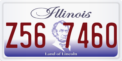 IL license plate Z567460