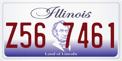 IL license plate Z567461