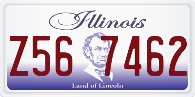 IL license plate Z567462