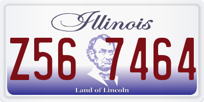 IL license plate Z567464