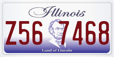 IL license plate Z567468