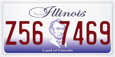 IL license plate Z567469