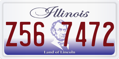 IL license plate Z567472