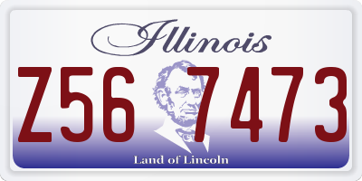 IL license plate Z567473