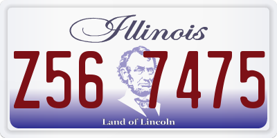 IL license plate Z567475