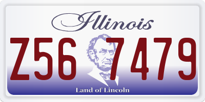 IL license plate Z567479