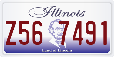 IL license plate Z567491