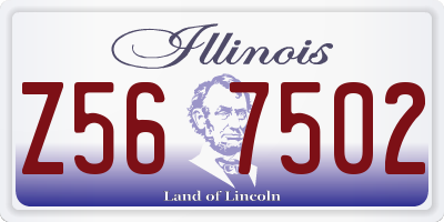 IL license plate Z567502