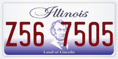 IL license plate Z567505