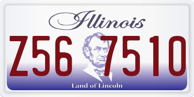IL license plate Z567510