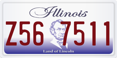 IL license plate Z567511
