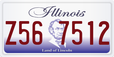 IL license plate Z567512
