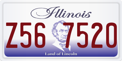 IL license plate Z567520