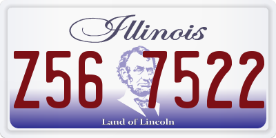 IL license plate Z567522