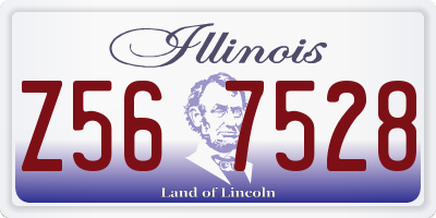 IL license plate Z567528