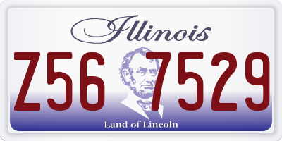 IL license plate Z567529