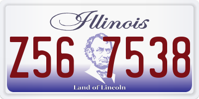 IL license plate Z567538