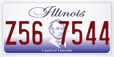 IL license plate Z567544