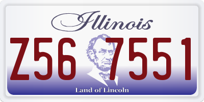 IL license plate Z567551