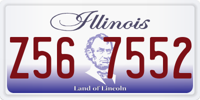 IL license plate Z567552