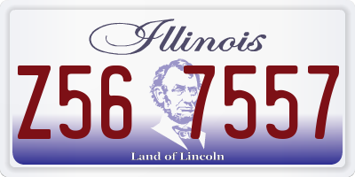IL license plate Z567557