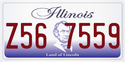 IL license plate Z567559