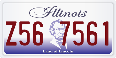 IL license plate Z567561
