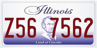 IL license plate Z567562