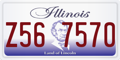 IL license plate Z567570