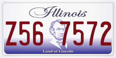 IL license plate Z567572